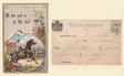 Een Felicitatiekaart uit 1889, verstuurd vanuit Well naar Dhr. Rutten, Marechaussee te Weert