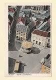 De Markt met linksboven de Beekstraat, jaren 50.