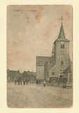 De Kerkstraat in Tungelroij met op de achtergrond de St. Barbarakerk, omstreeks 1910-15.