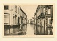 De Hoogstraat te Weert na een stortbui in 1915.